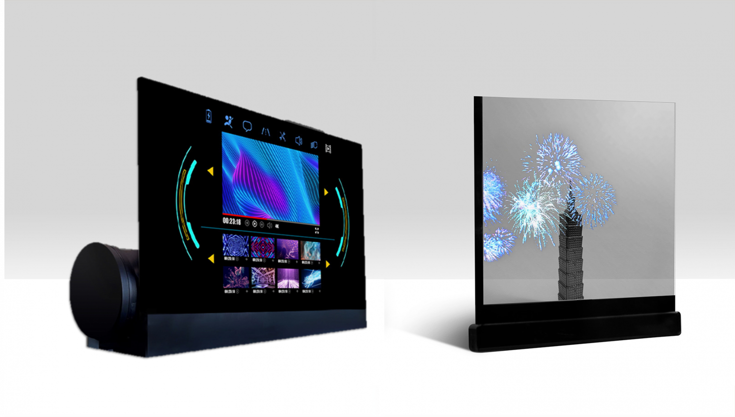 可卷式、折迭性、高透明